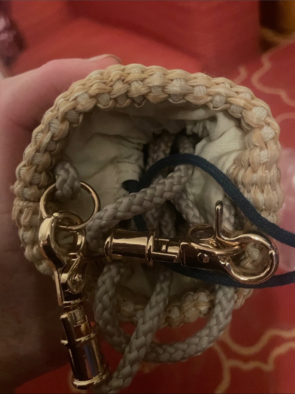Dior Natural Woven Candle Holder with Branded Band - Beige - Picture 4 of 17